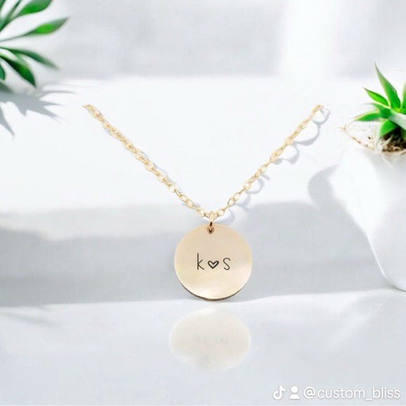 Custom Couple name • initials Necklace! Silver only - Picture 1 of 3